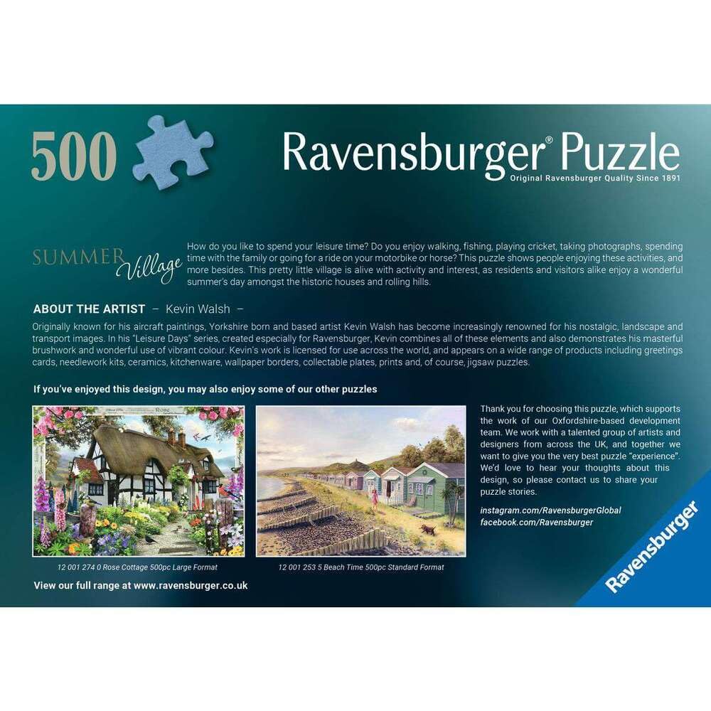 Ravensburger Summer Village 500 Piece Jigsaw Puzzle for Adults & Kids 10+ 5