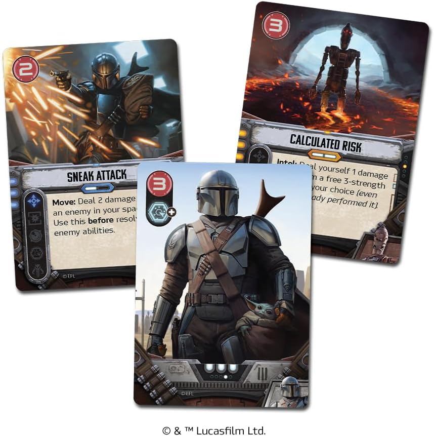 Unexpected Games Star Wars The Mandalorian Adventures Cooperative Board Game UG05 4