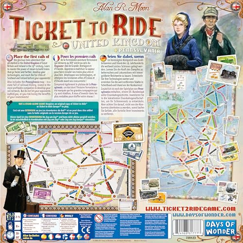 Tage des Wunders | Ticket to Ride Vereinigtes Königreich Brettspiel-ERWEITERUNG | Brettspiel für Erwachsene und Familie | Zugspiel | Ab 8 Jahren | Für 2 bis 5 Spieler | Durchschnittliche Spielzeit 30–60 Minuten
