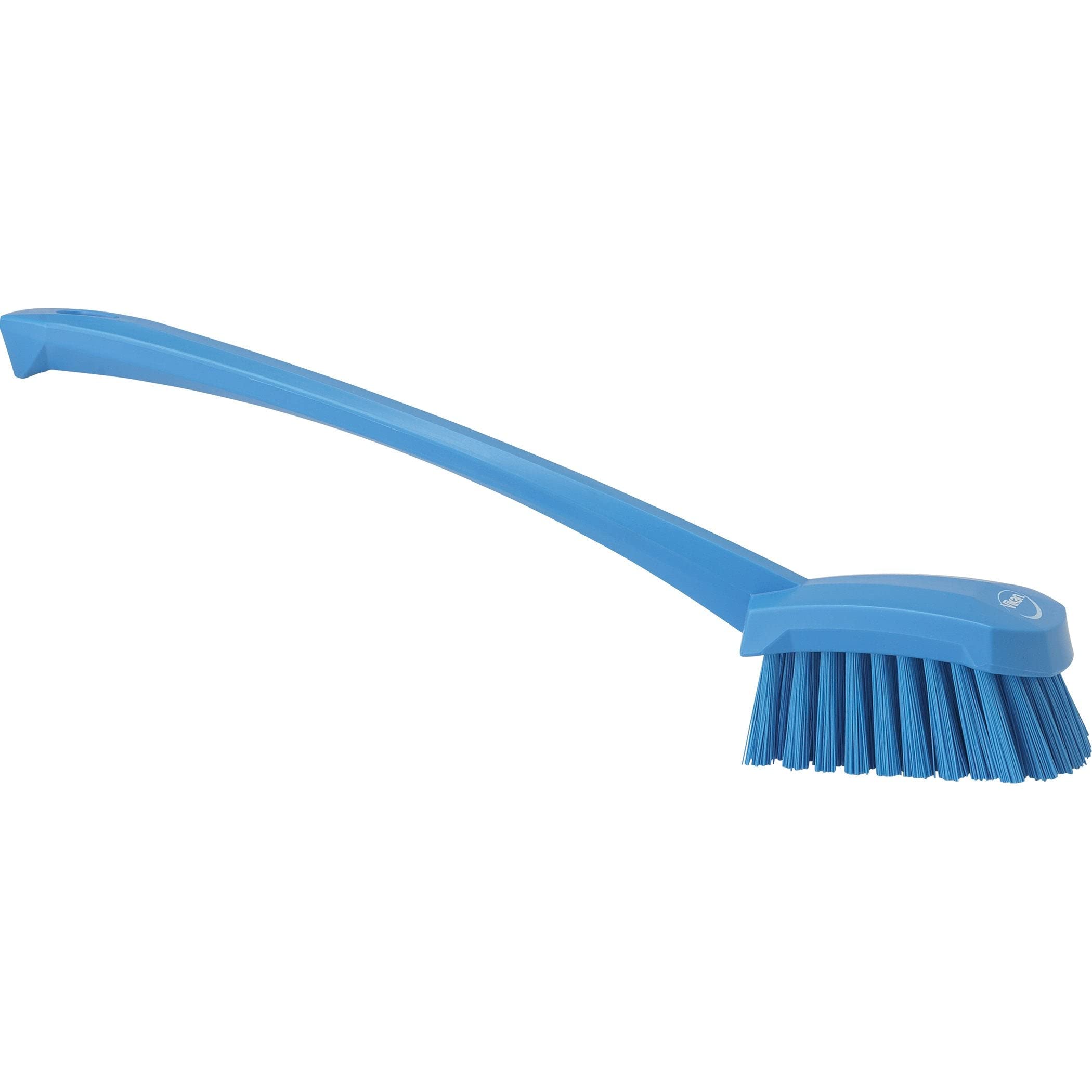 Vikan Hand-Held Hand Brush 41863 - Stiff Angled Bristles for Deep Cleaning | Blue Polypropylene 2
