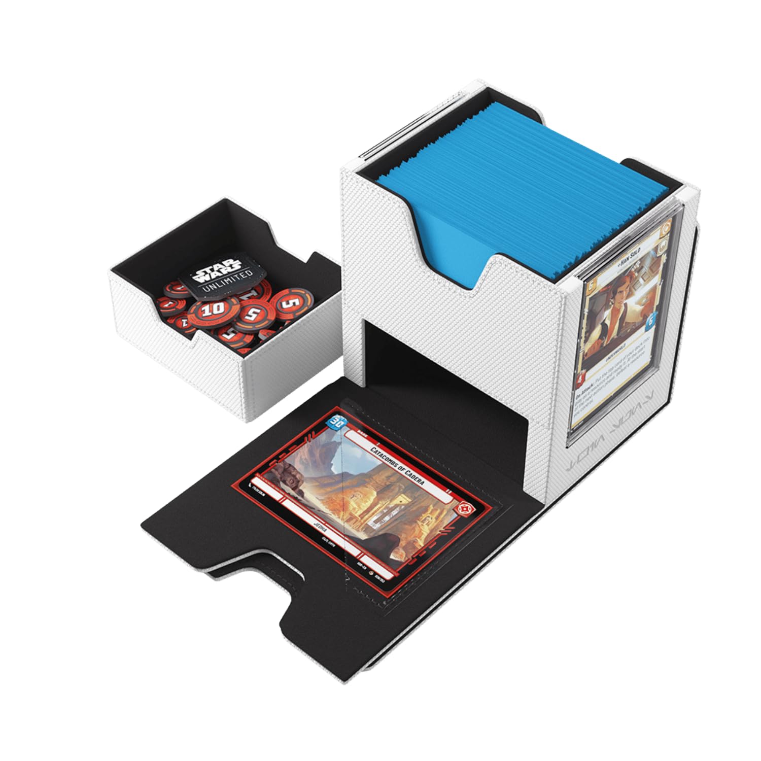 Gamegenic Star Wars: Unlimited Twin Suns DECK POD - White/Black 2