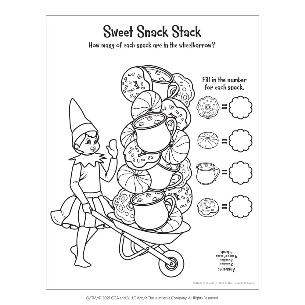 The Elf on the Shelf Santa's North Pole Friends - Activity Book with Over 100 Pages & Stickers 9