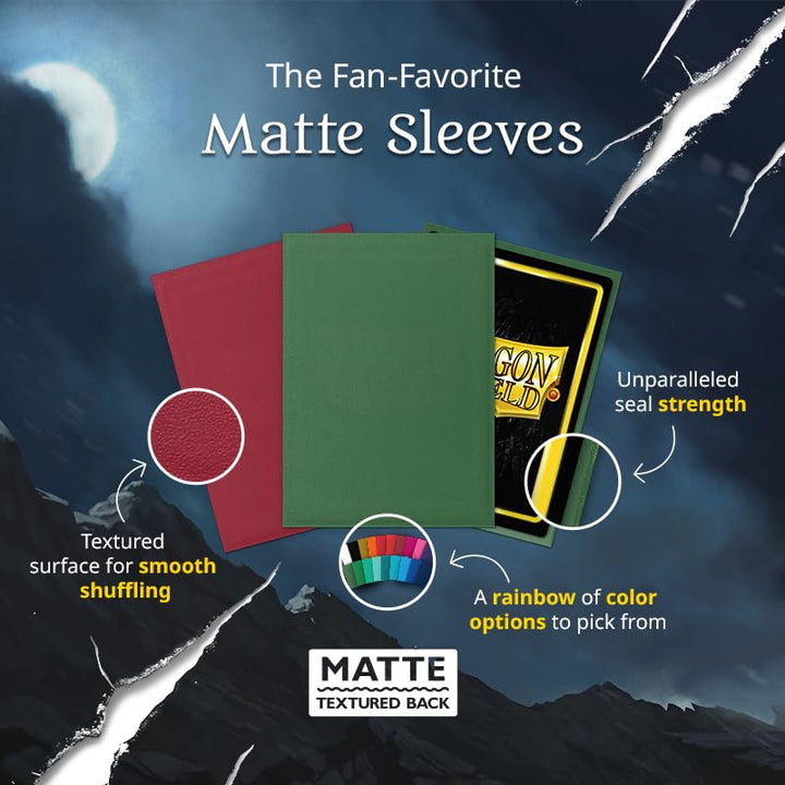 Dragon Shield Arcane Tinmen Matte Card Sleeves - Emerald (100ct)