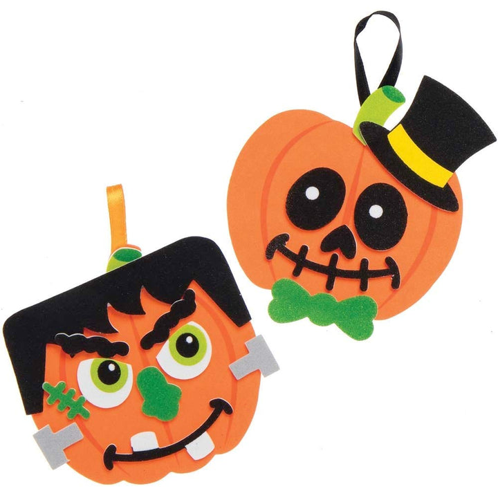 Baker Ross Pumpkin Mix and Match Halloween Decoration Craft Kits - Pack of 8