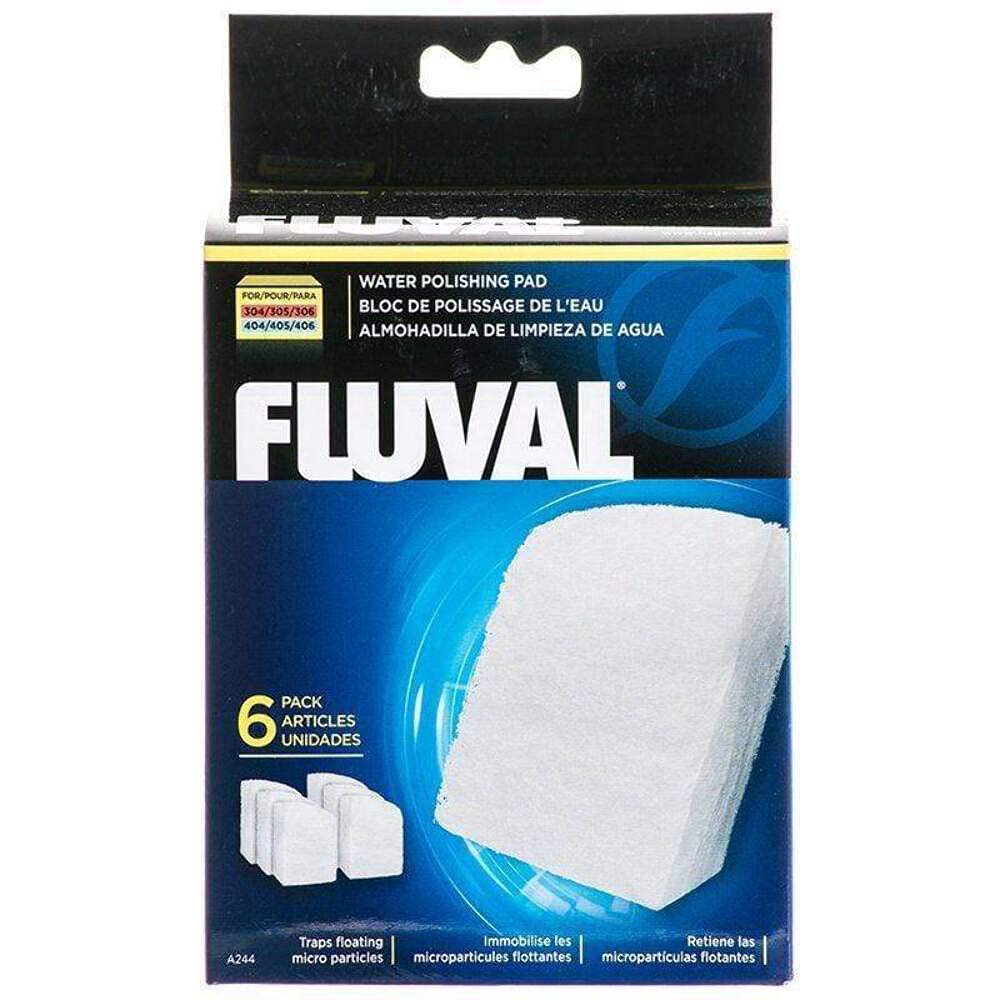 Fluval Water Polishing Pad - Micro-Fine Filtration for 306/307/406/407 Canister Filters | 6 Count 1