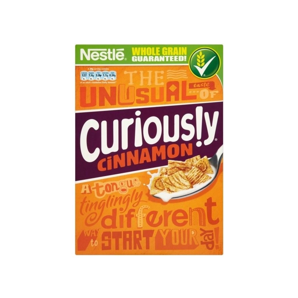 Nestlé Curiously Cinnamon Cereal - Fortified Toasted Squares with Whole Grain | 375g 1
