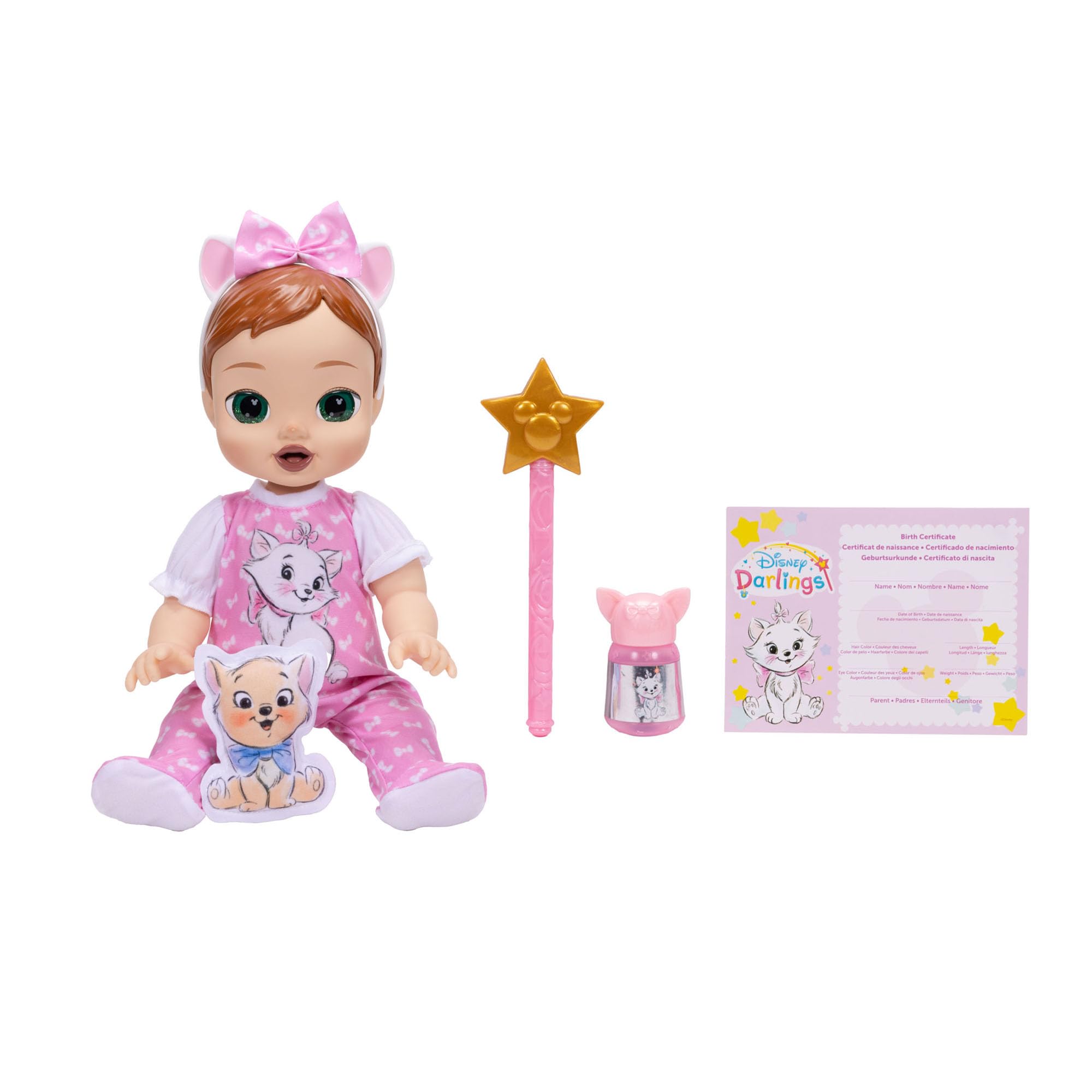 Jakks Pacific Disney Darlings Marie Deluxe Feature Doll - 13 Inch, Interactive Audio, Ages 3+