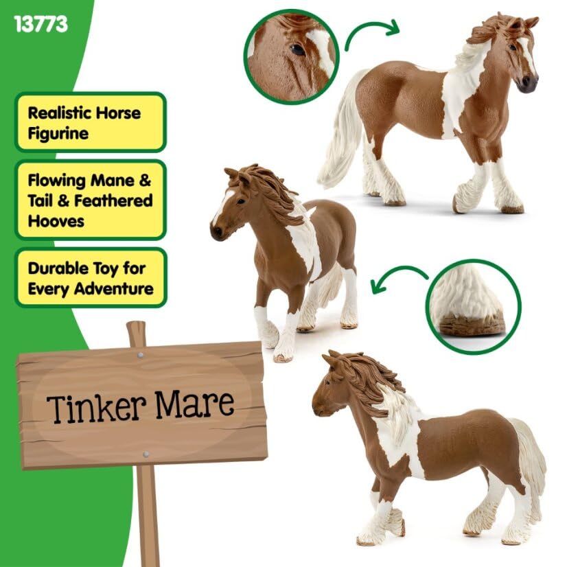 Schleich Farm World Tinker Mare Toy Figurine 13773 | Ages 3+ | Plastic 4