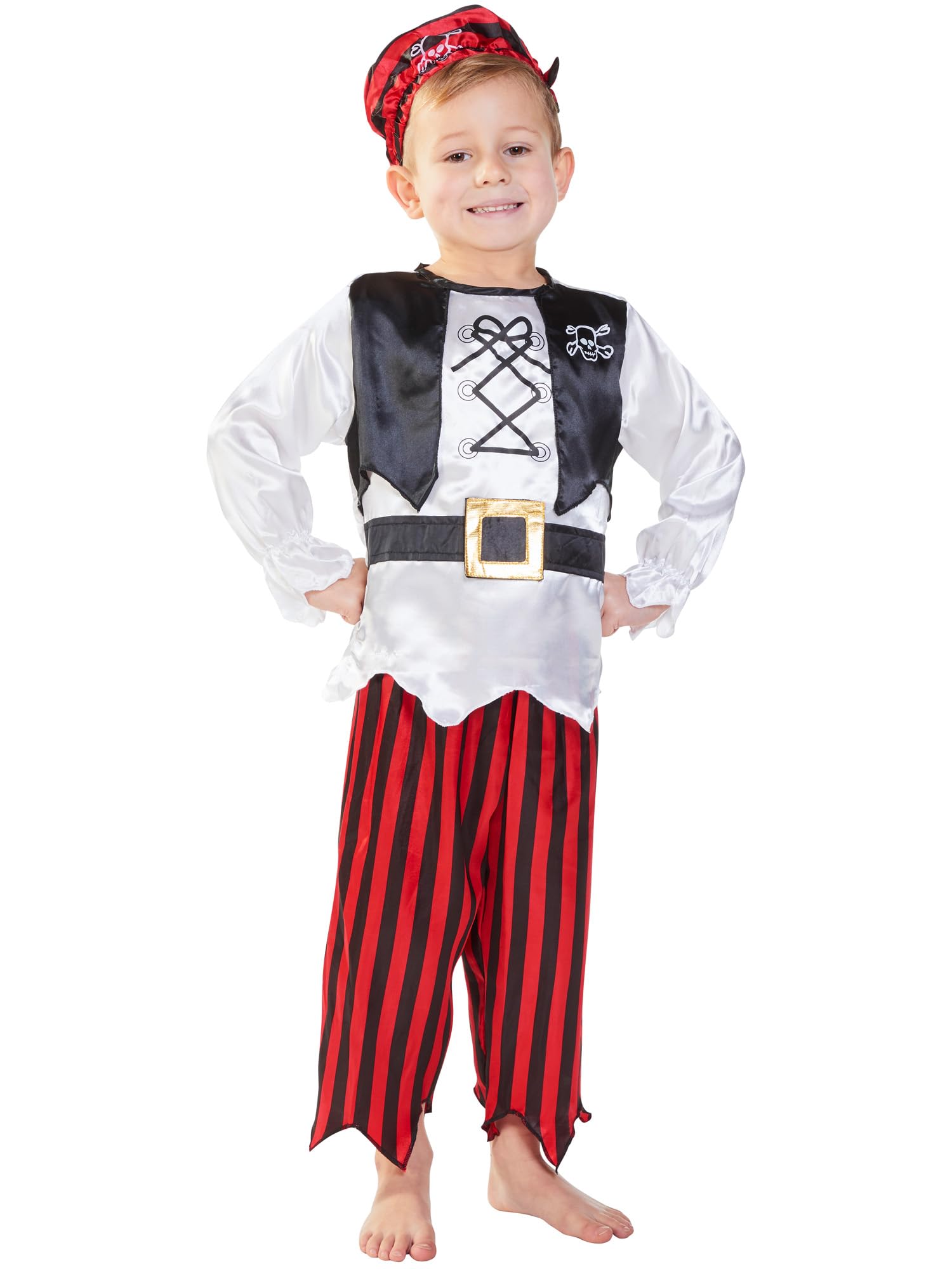 Rubies Official Children's Raggy Pirate Boy - Fancy Dress Costume, 128 cm - 5