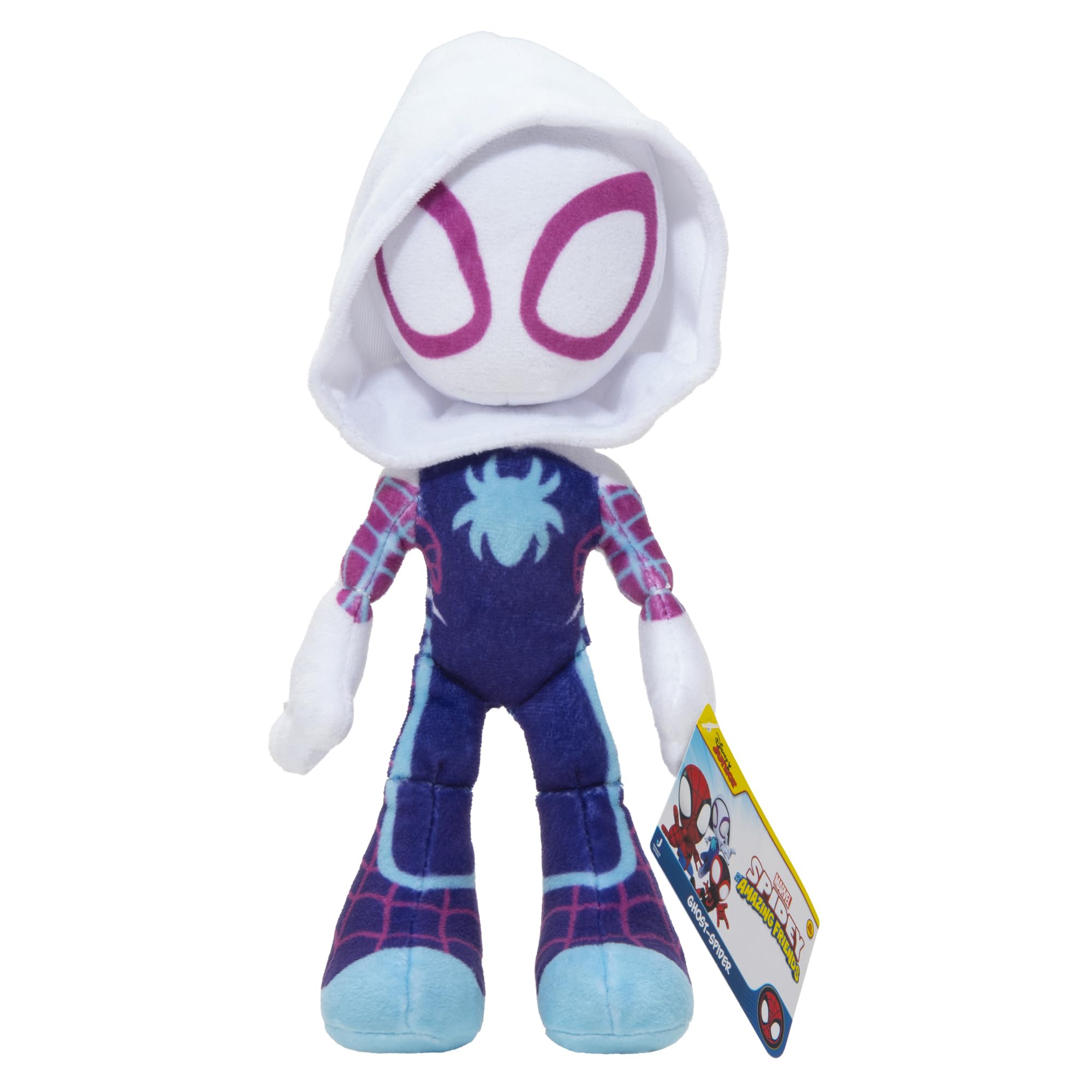 Ghost-Spider Plush - 8-Inch Marvel Spidey and His Amazing Friends Soft Toy 1