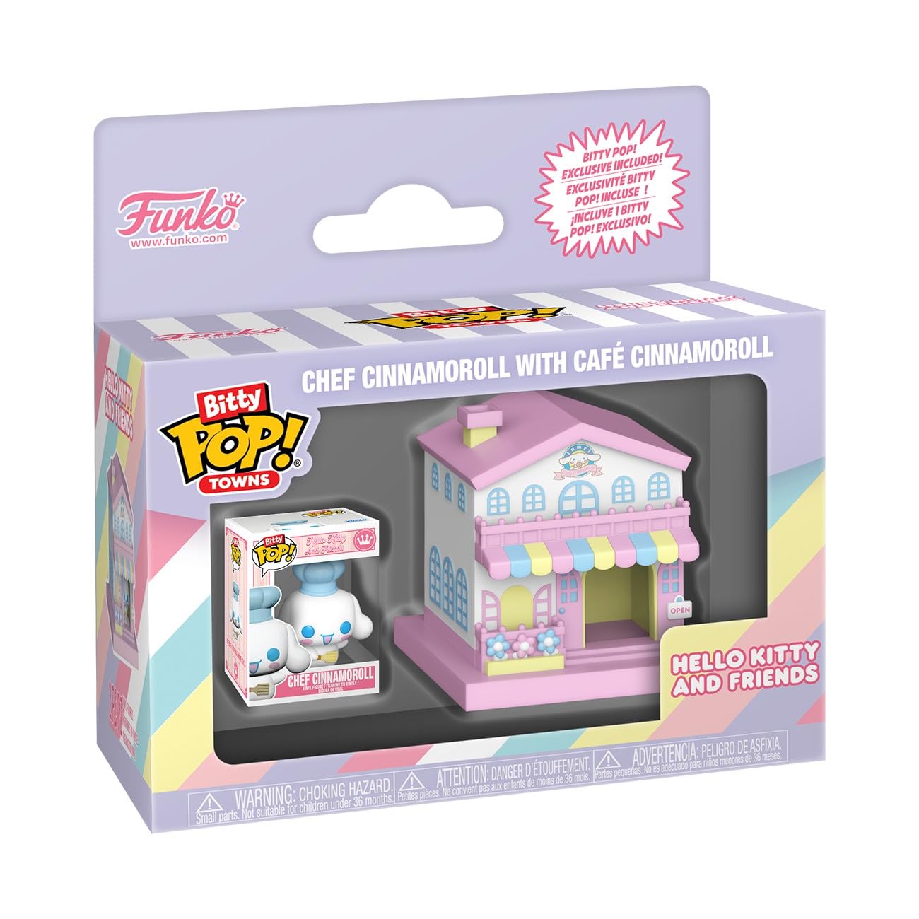 Funko Bitty POP! Town - Hello Kitty Cinnamoroll Café Miniature Figure | Vinyl | Multicolor