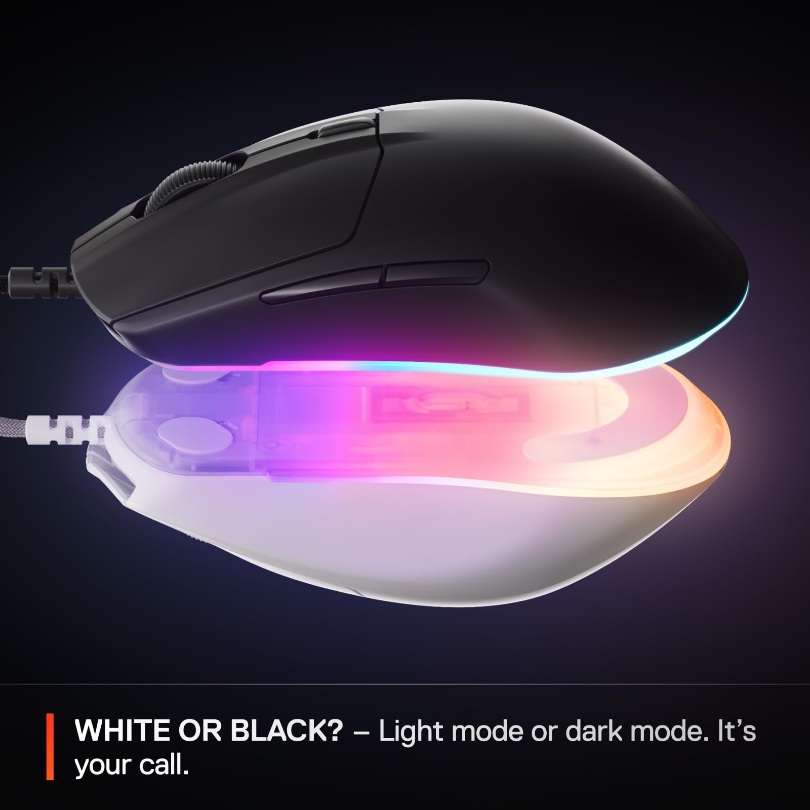 SteelSeries Rival 3 Gen 2 Gaming Mouse - 8500 DPI TrueMove Core Optical Sensor, 1.35ms Click Latency, RGB Lighting 15