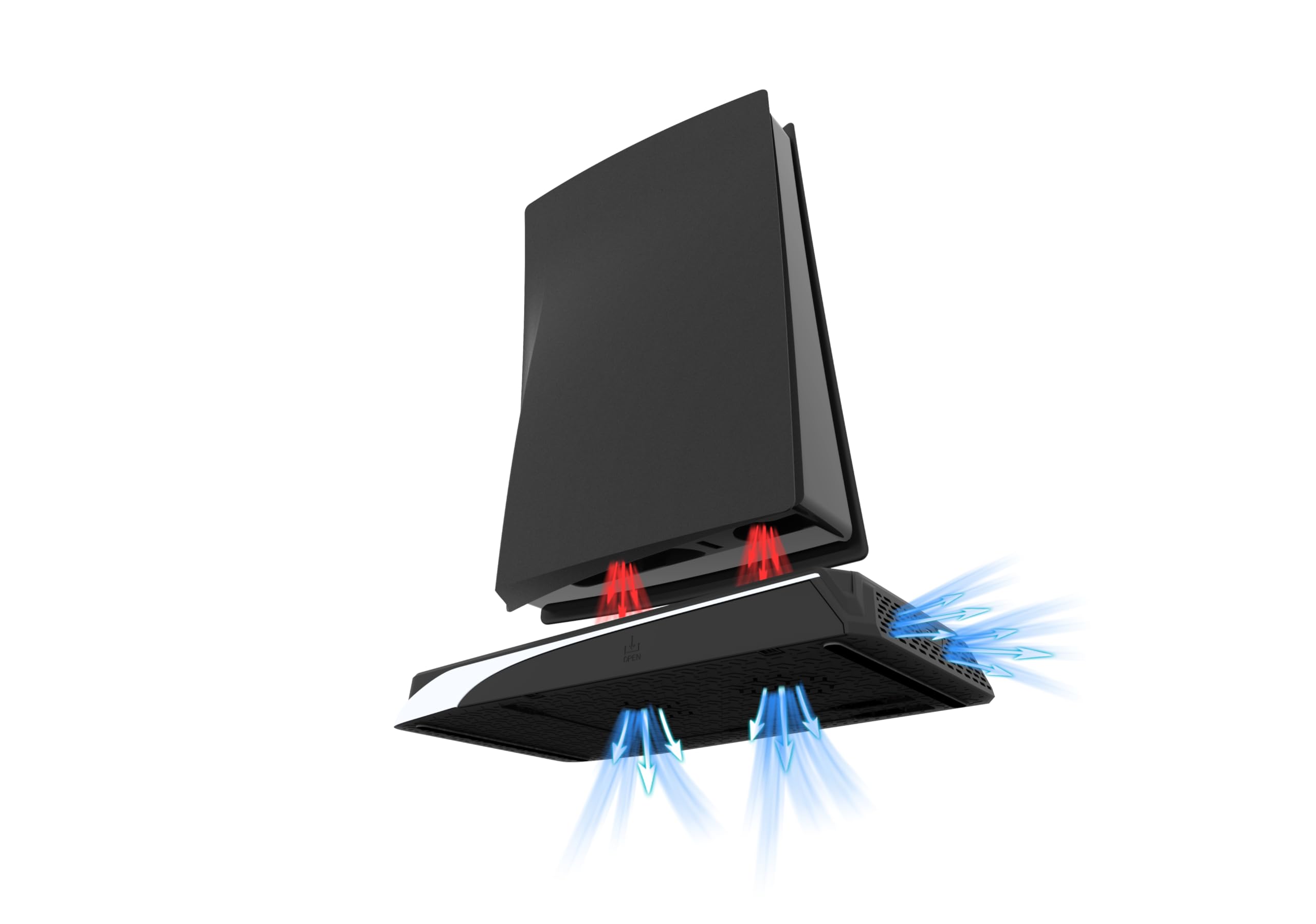 IMP Gaming DLX+ LED Charging Tower with Cooling Fans & Game Storage for PlayStation 5 11