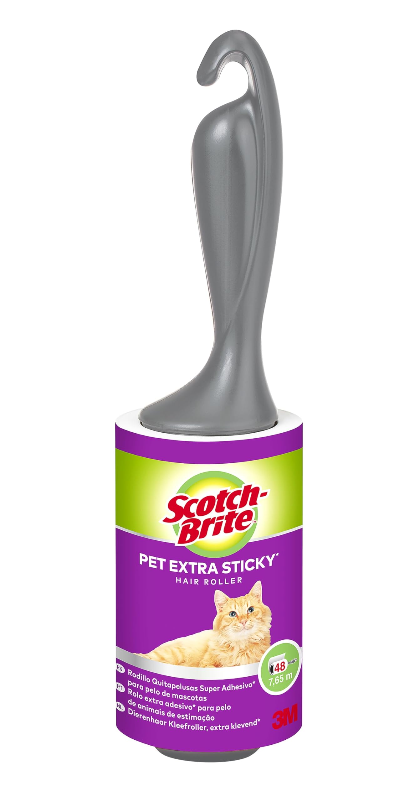 Scotch-Brite Pet Hair Removal Roller - 48 Sheets for Pet Hair | Ergonomic Handle 1