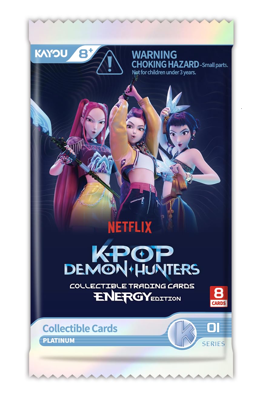 Kayou K-POP Demon Hunters: Energy Edition Series 1-B Booster Pack Display - 12 Packs, 8 Cards Each