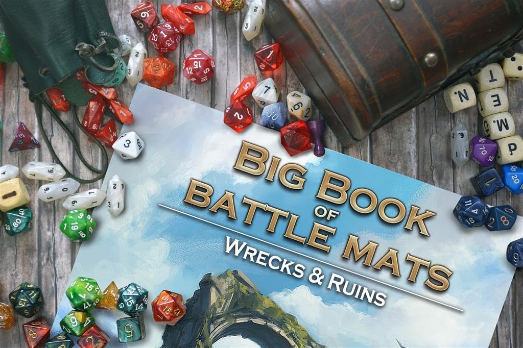 Loke Big Book of Battle Mats Wilds, Wrecks & Ruins Game Accessory (GQLBM047)