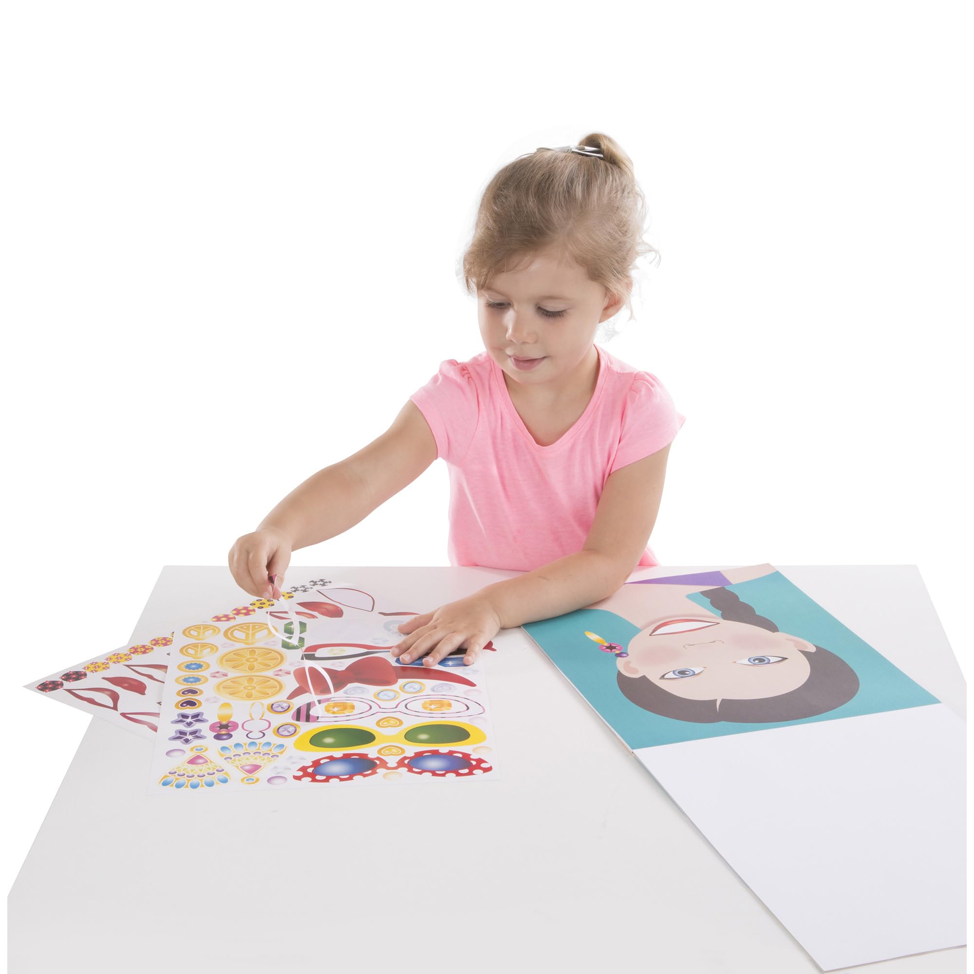 Melissa & Doug Reusable Sticker Book - Make a Face Theme | 250+ Stickers | Ages 3+ 8