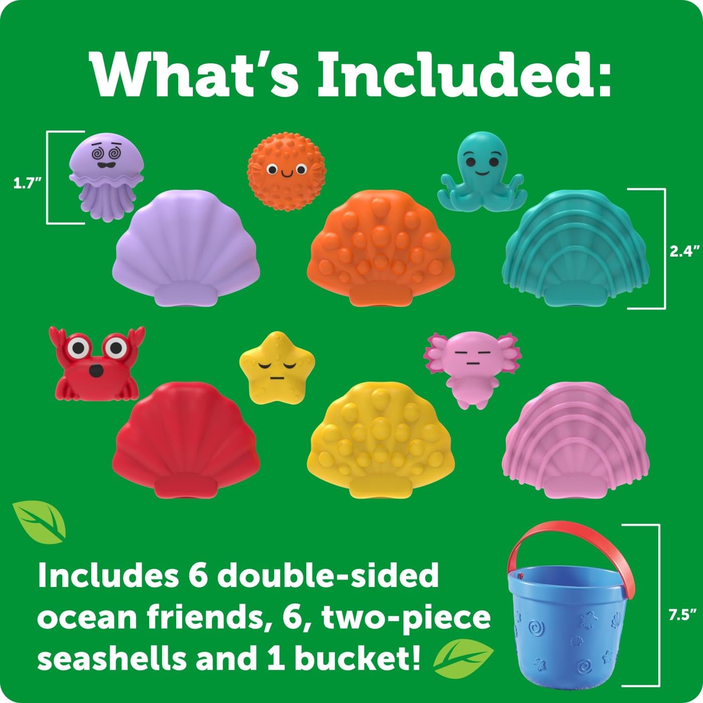 Learning Resources Ocean Emotion Seashells - Social Emotional Learning Toy | Ages 18 Months+ | 19 Piece Set 5