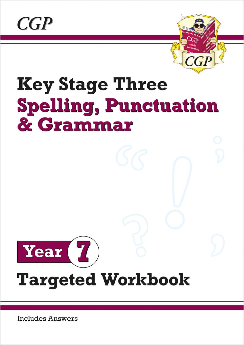CGP New KS3 Year 7 Spelling, Punctuation and Grammar Targeted Workbook | Paperback | English 1