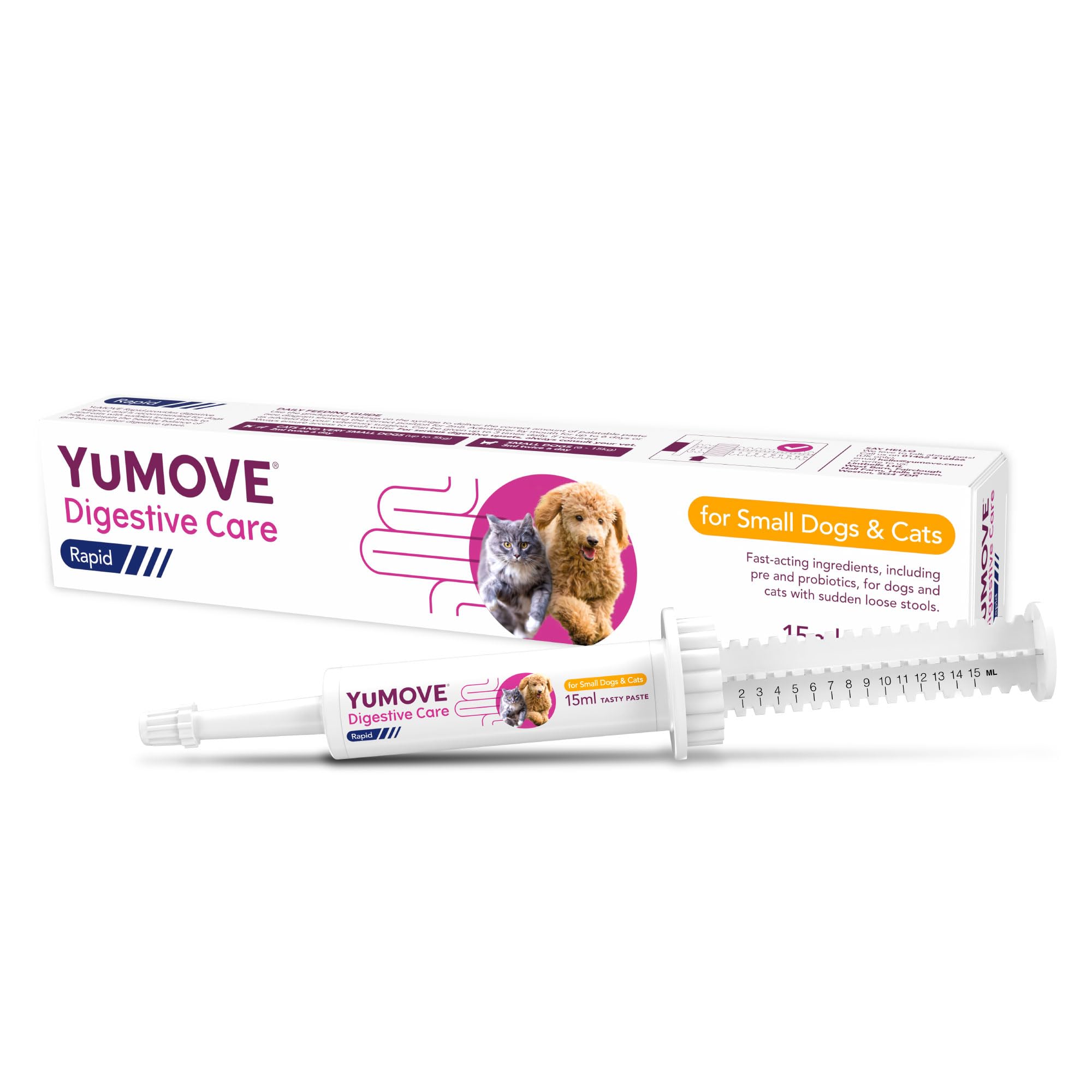 YuMOVE Digestive Care Rapid Probiotic Paste for Dogs & Cats - Fast-Acting Gut Support | 15ml 1