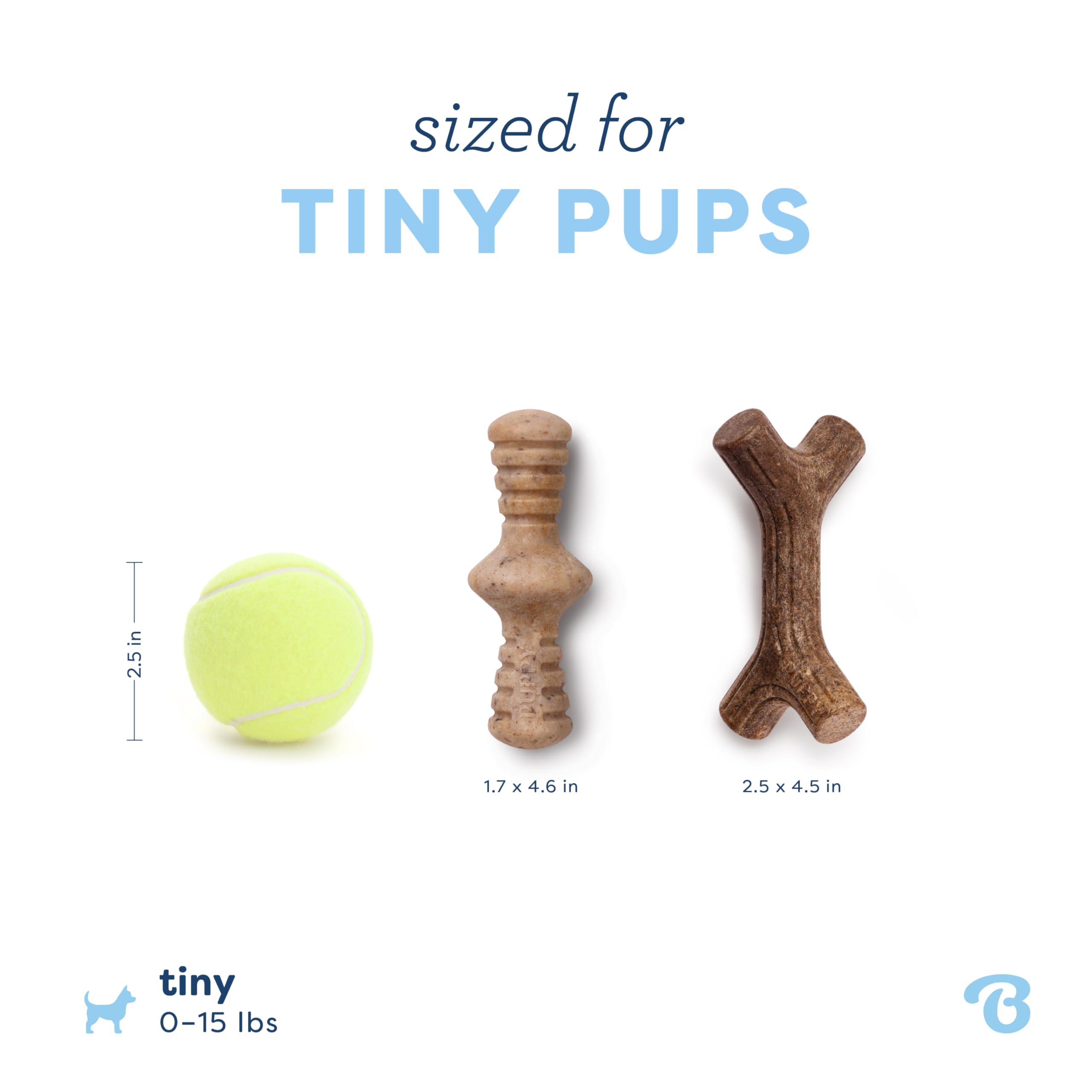 Benebone Puppy Tiny 2-Pack Indestructible Chew Toy - Real Bacon/Maple Flavor | For Dogs up to 15 lb 4