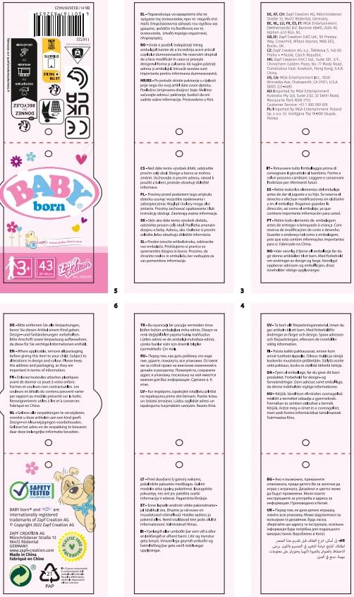 BABY born Dress Flowers - Fits Dolls Up to 43cm - Includes Flower Accessory 11