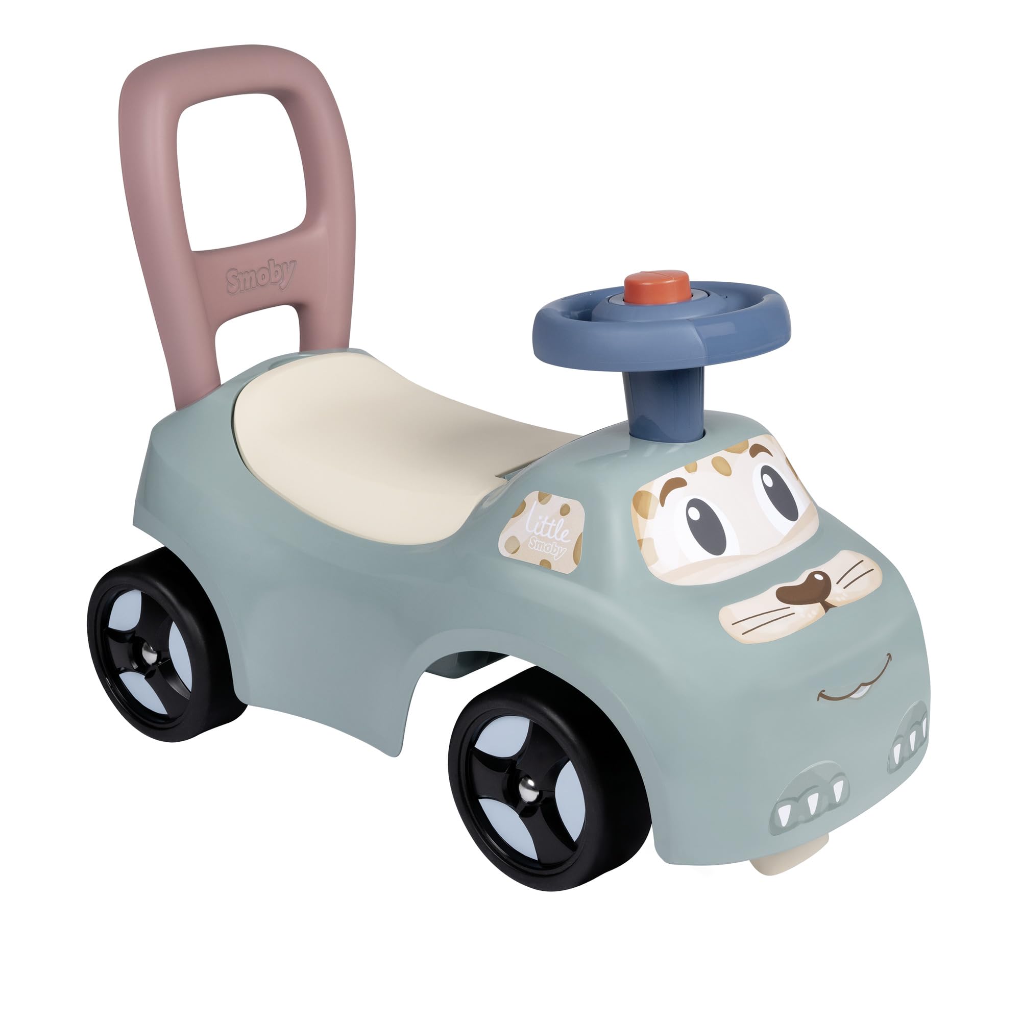 Smoby Little Auto Ride-On - Ergonomic Design with Toy Box & Horn for Toddlers 1