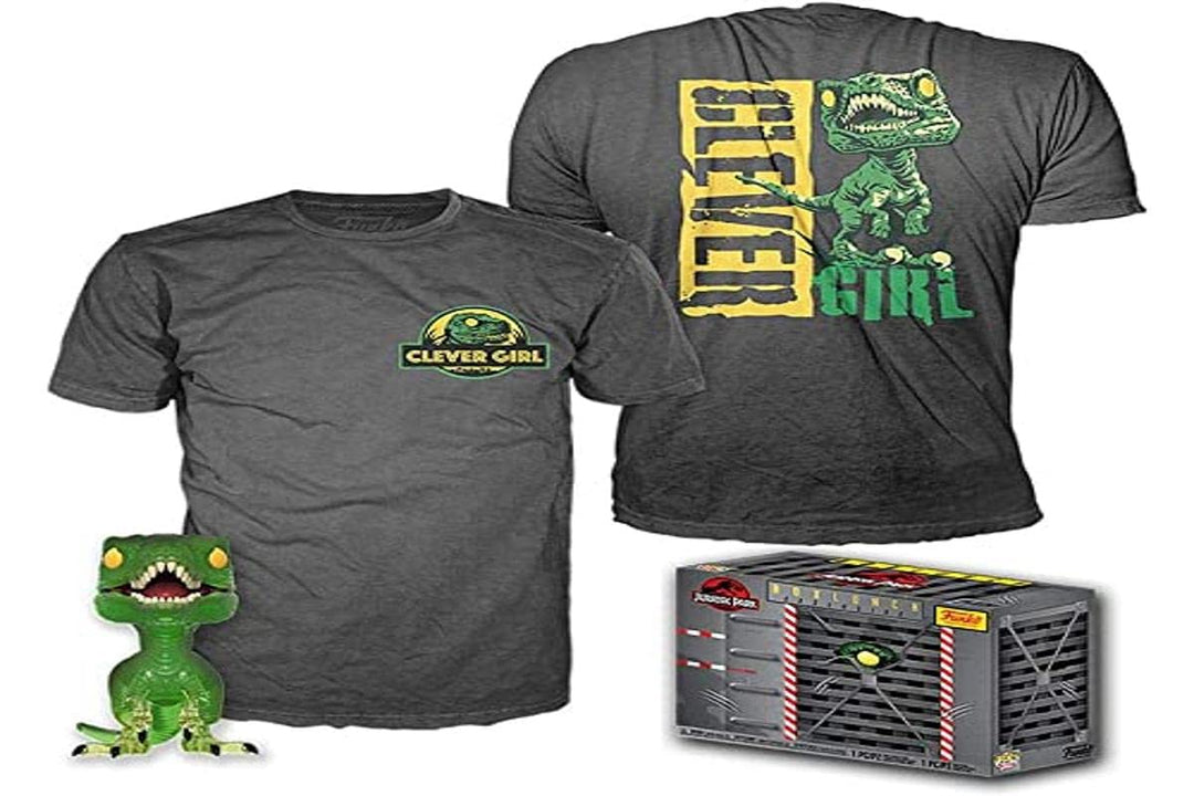 Jurassic Park Funko POP! &amp; Tee Clever Raptor Größe XL