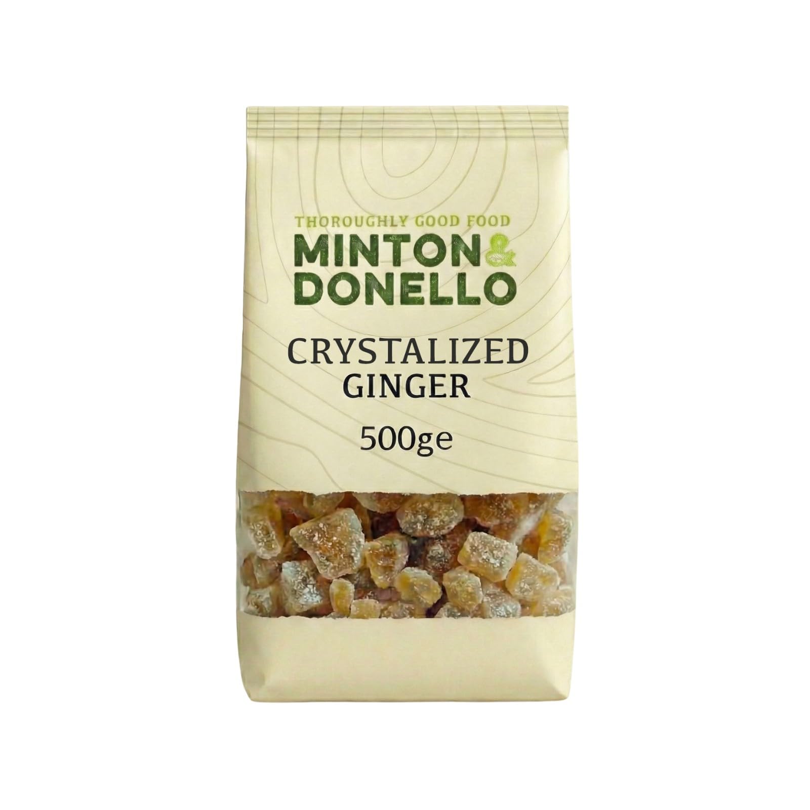 Minton & Donello Crystallised Ginger - Diced Sweet & Spicy Kick | 500g Pack