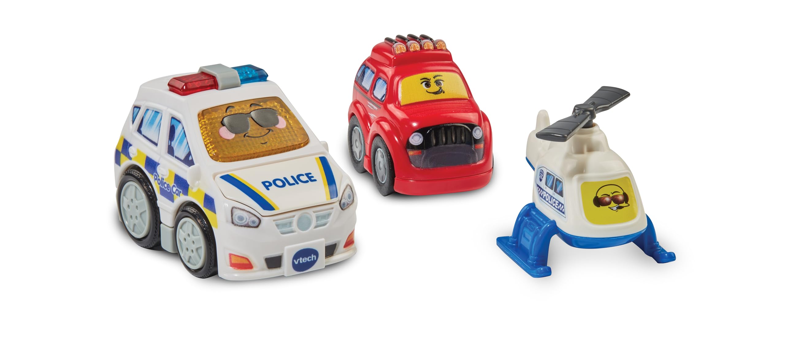 VTech Toot-Toot Drivers Police Station Playset with Police Car, Helicopter & Getaway Car | Ages 1-5 Years 3