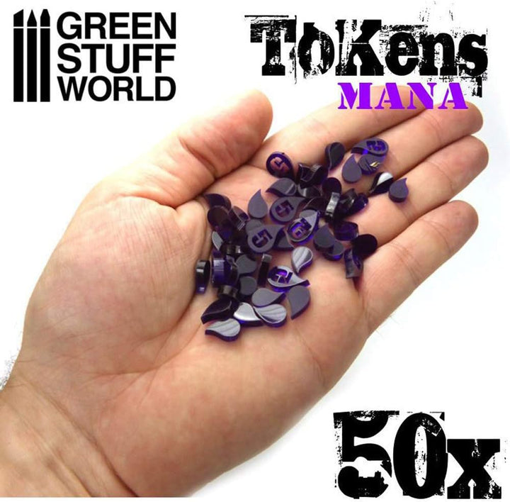 Green Stuff World Mana Tokens (50-Piece Set)