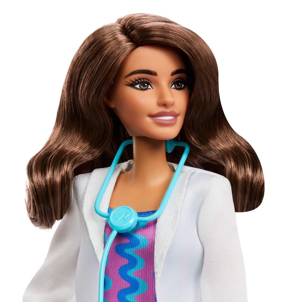 Barbie Careers Doctor Doll - Role Play Toy with Removable Coat & Stethoscope for Kids 3+ 8