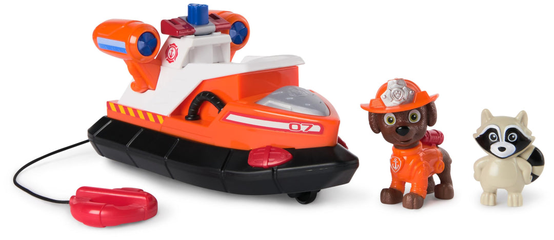 Paw Patrol Zuma Rescue Fire Boat with Action Figure & Launching Lifesaver - Kids Toy Playset for Ages 3 and Up