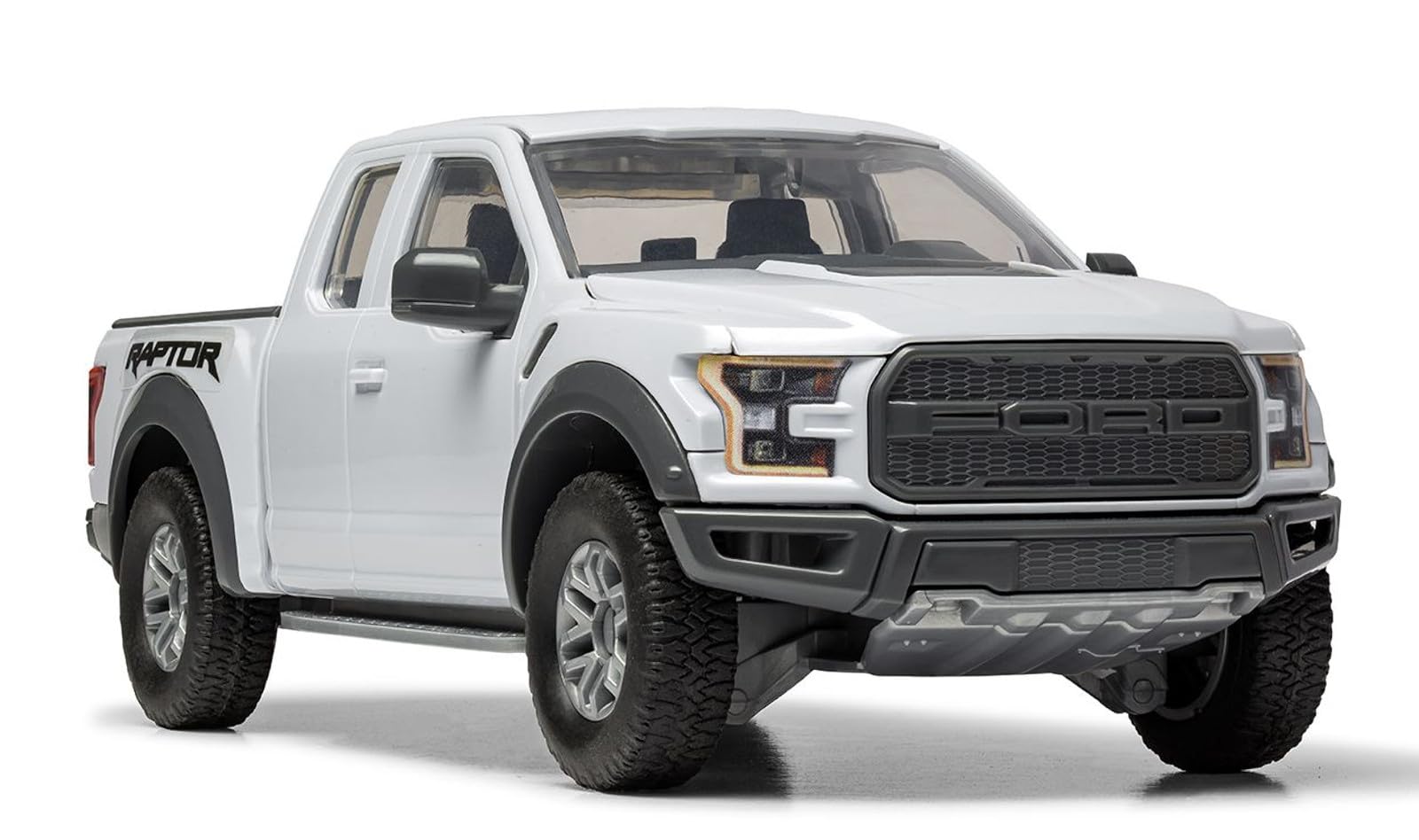 Airfix QUICKBUILD Ford F-150 Raptor Grey Model Car Kit - Snap-Together Building Set for Kids & Adults