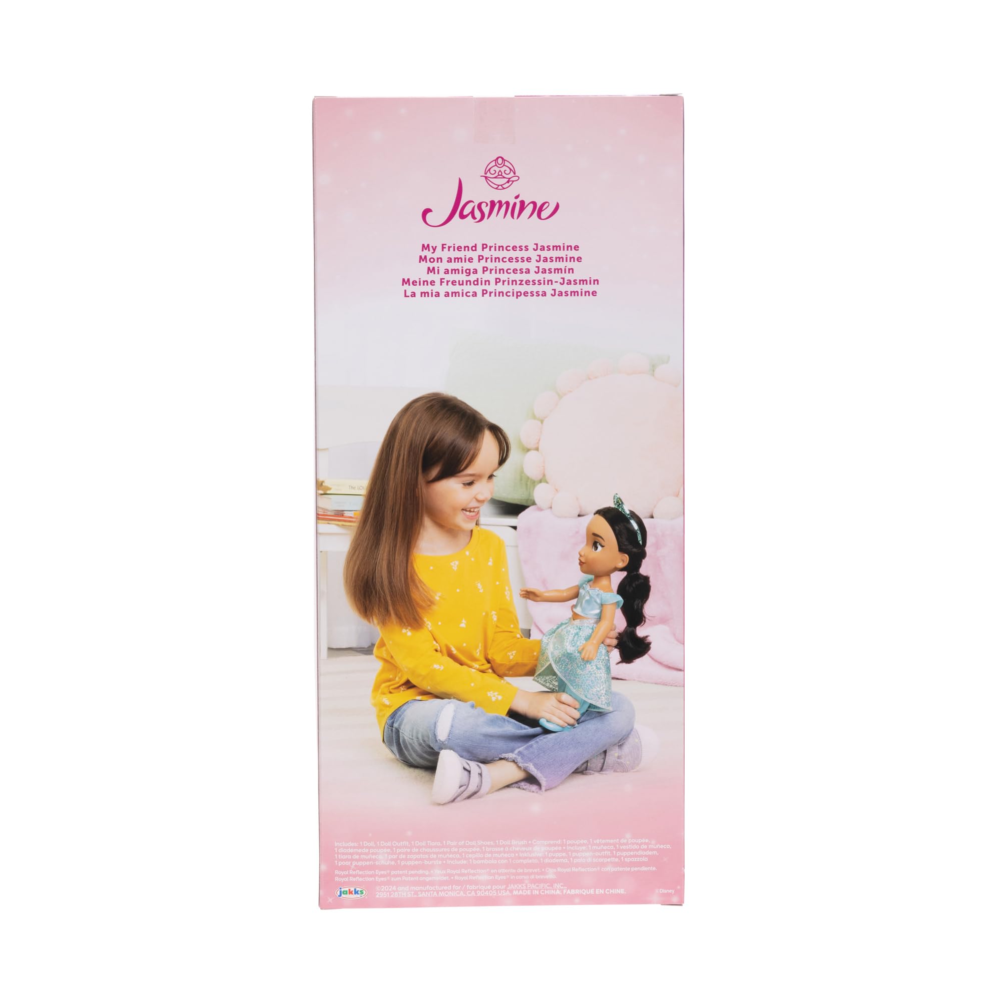Disney Princess Jasmine Fashion Doll - 14" with Shimmery Platinum Holofoil Jumpsuit & Royal Reflection Eyes 2