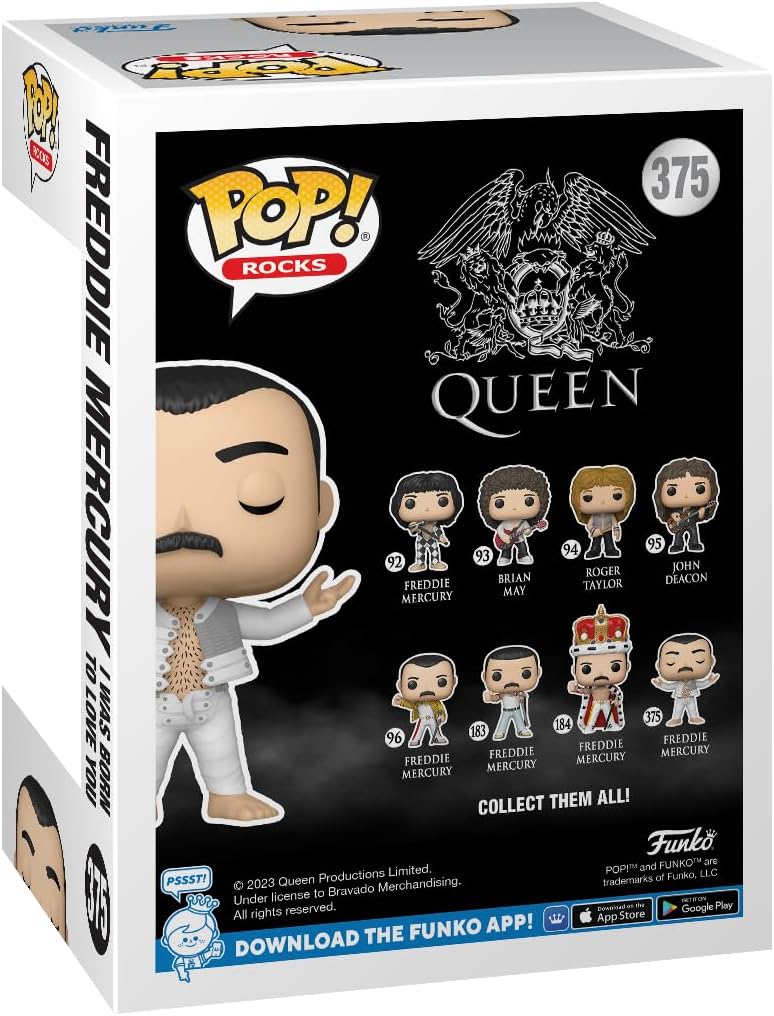 Funko POP! Rocks: Queen - Freddie Mercury - (I Was Born to Love You) - Collectab