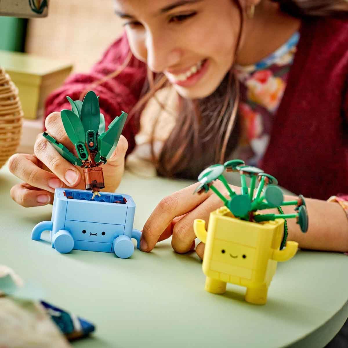 LEGO Botanicals Happy Plants Building Set - 217-Piece Craft Kit for Kids 9+ 2