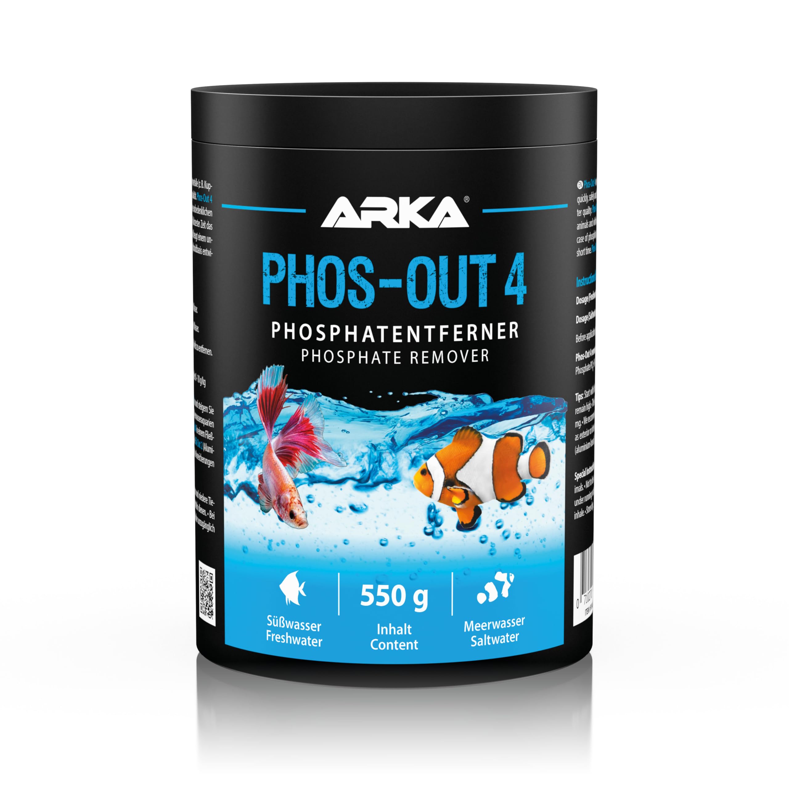 ARKA Phos-Out 4 Granules - Phosphate, Silicate & Tannin Remover | 1000 ml 1