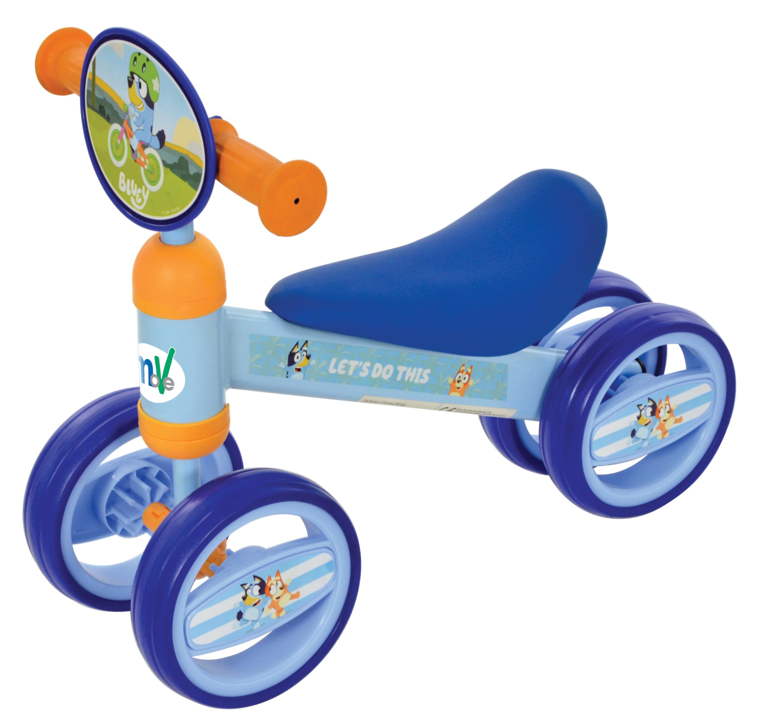 Disney Bluey Ride On Push Scooter for Toddlers | Ages 1-3 | Steel Frame | Multicoloured 7