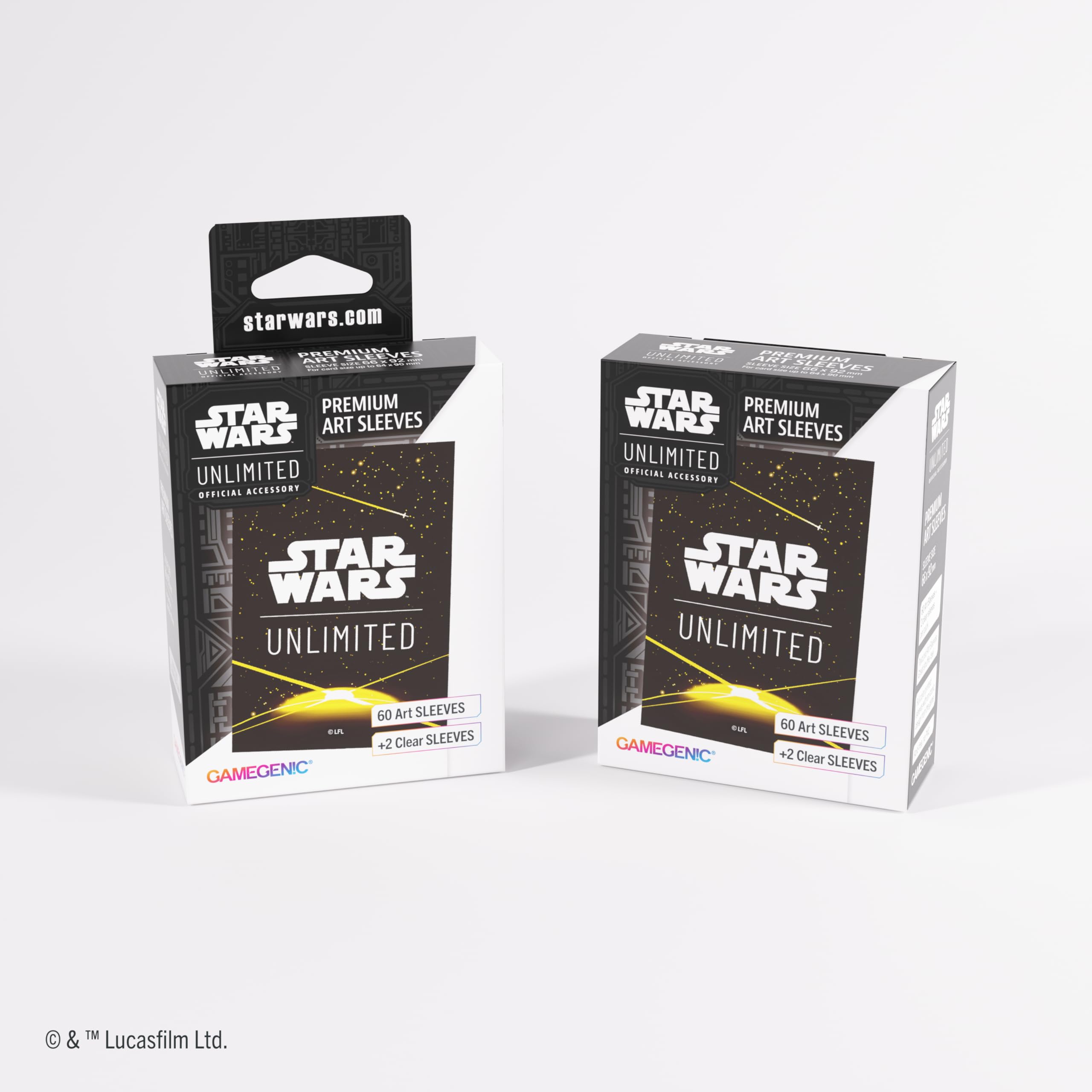 Gamegenic Star Wars: Unlimited Premium Art Sleeves - Yellow Card Back 2