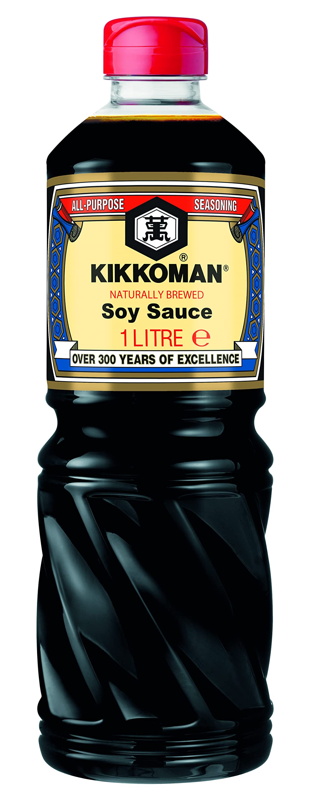 Kikkoman Naturally Brewed Soy Sauce - 43% Less Salt | 1 Litre | Versatile Umami Seasoning 1