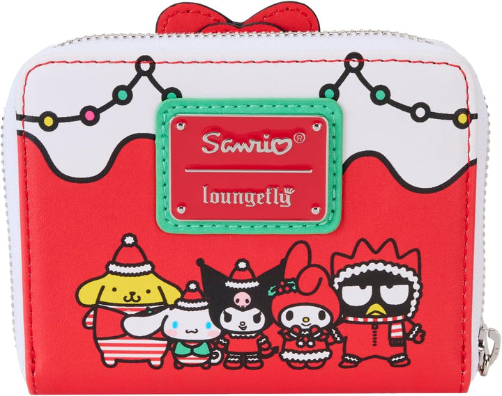 Loungefly Sanrio Winter Wonderland Zip Around Wallet Red (Model Number: N/A)