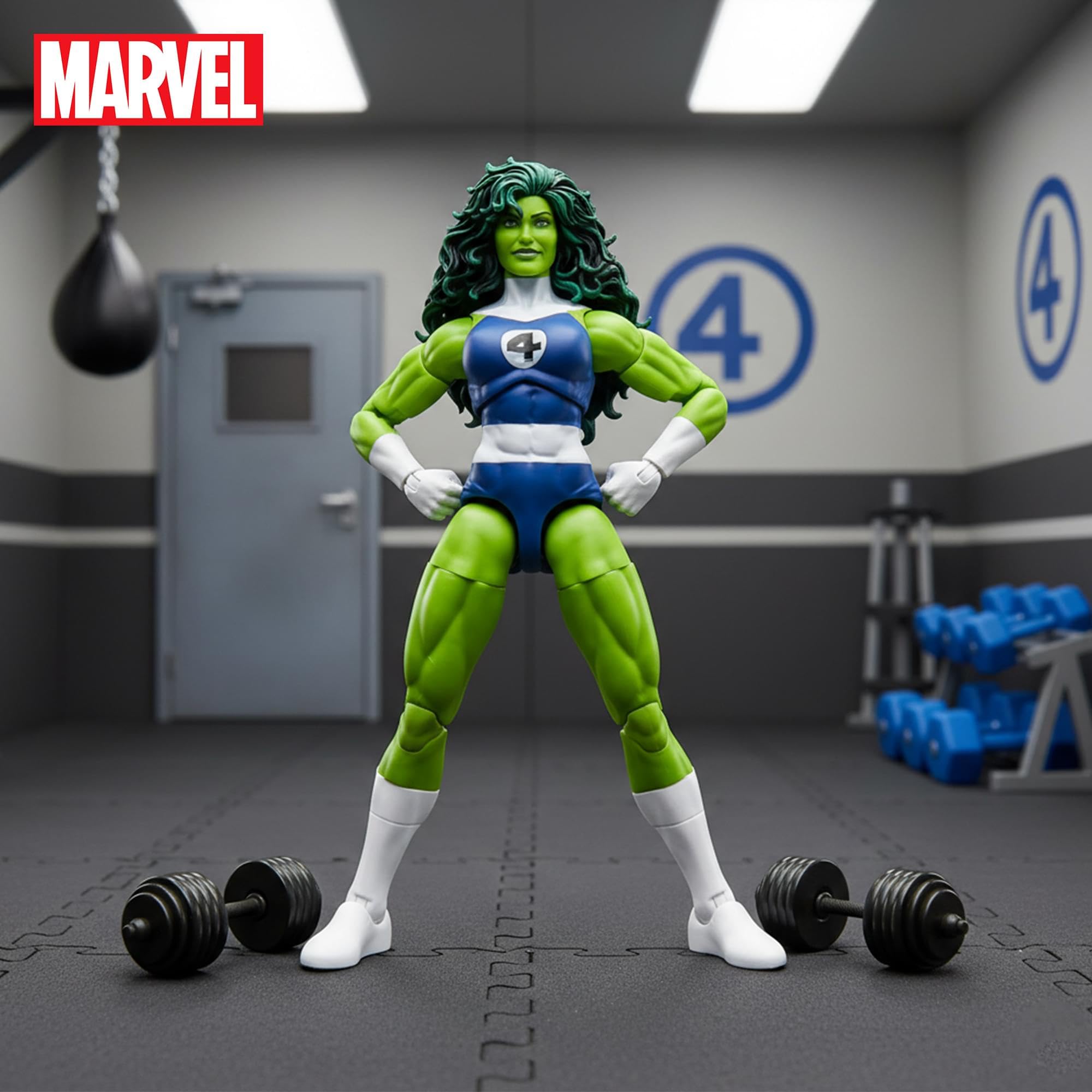 Marvel Legends Series She-Hulk Fantastic Four Action Figure | 6 Inch | Hasbro 7