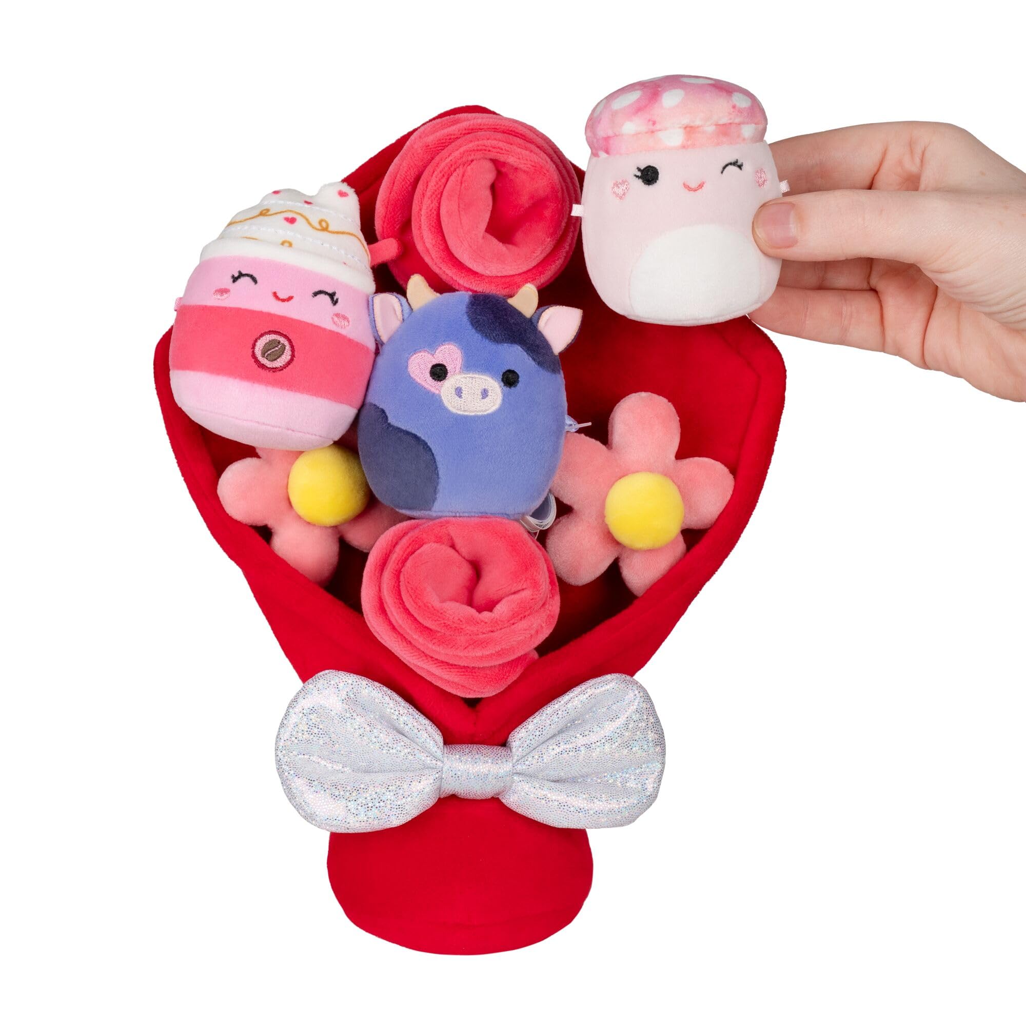 Squishmallows Valentine’s Day Micromallows Bouquet - 3 Pack, 2.5-inch Plush | Polyester 4