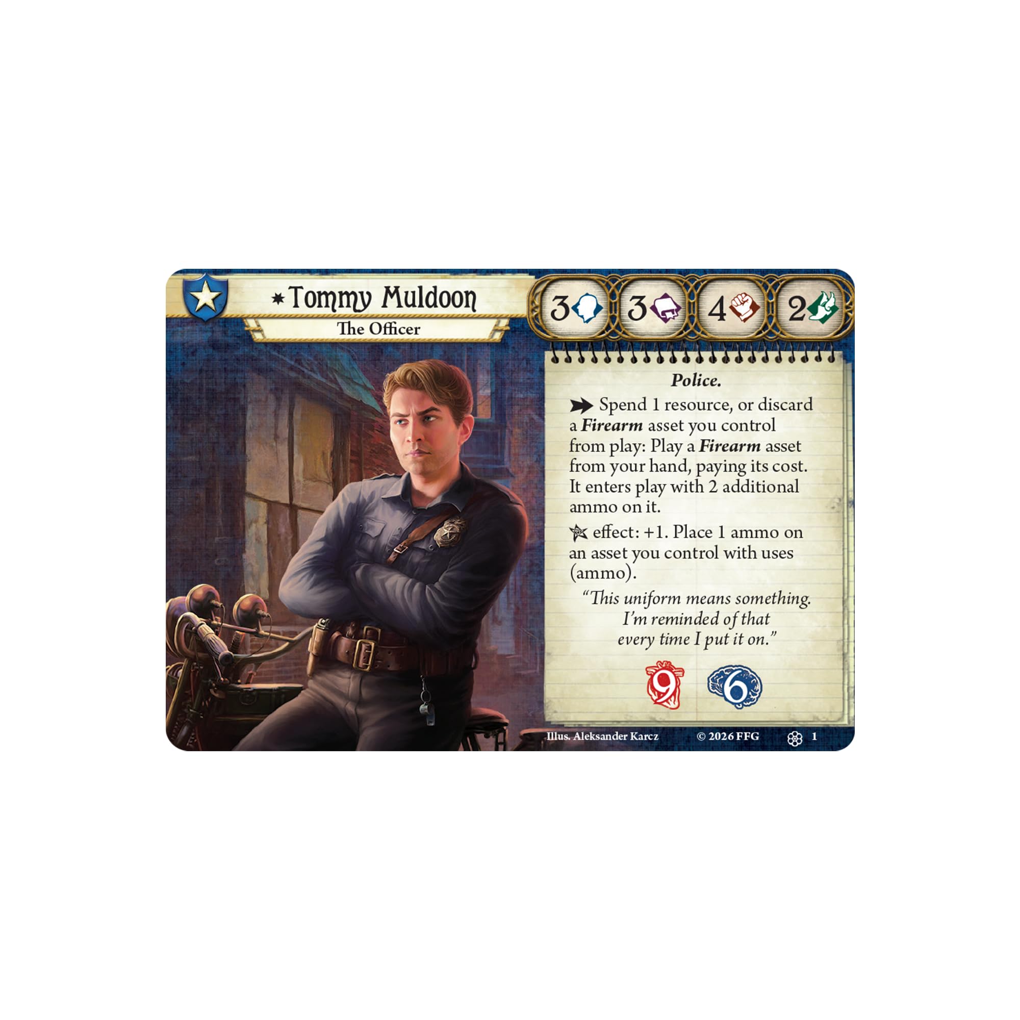 Asmodee Arkham Horror Tommy Muldoon Investigator Deck - Ages 14+