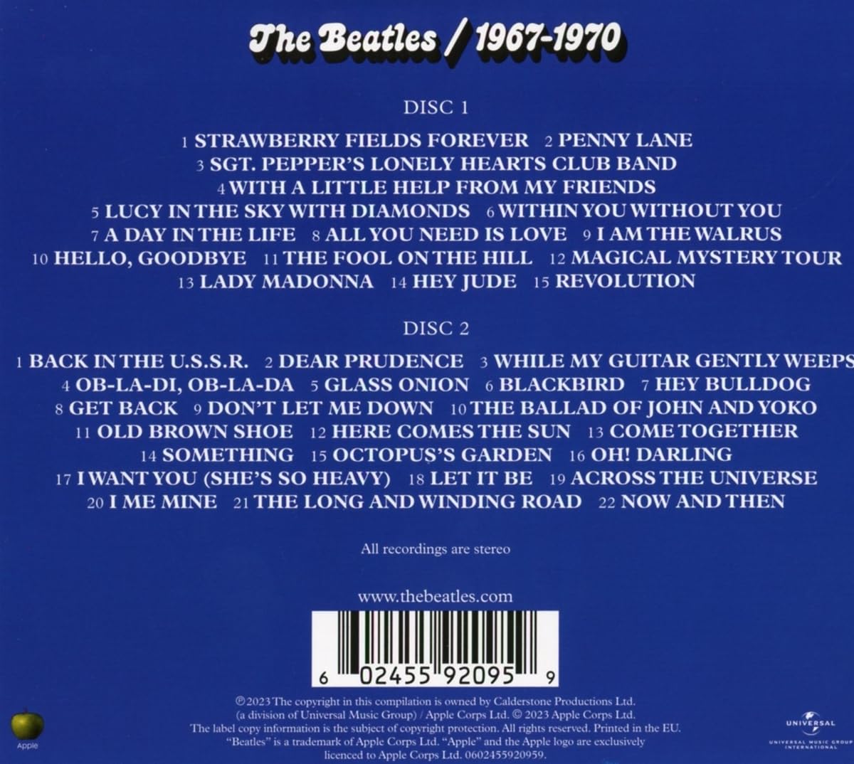 The Beatles - 1967 – 1970 [2CD]