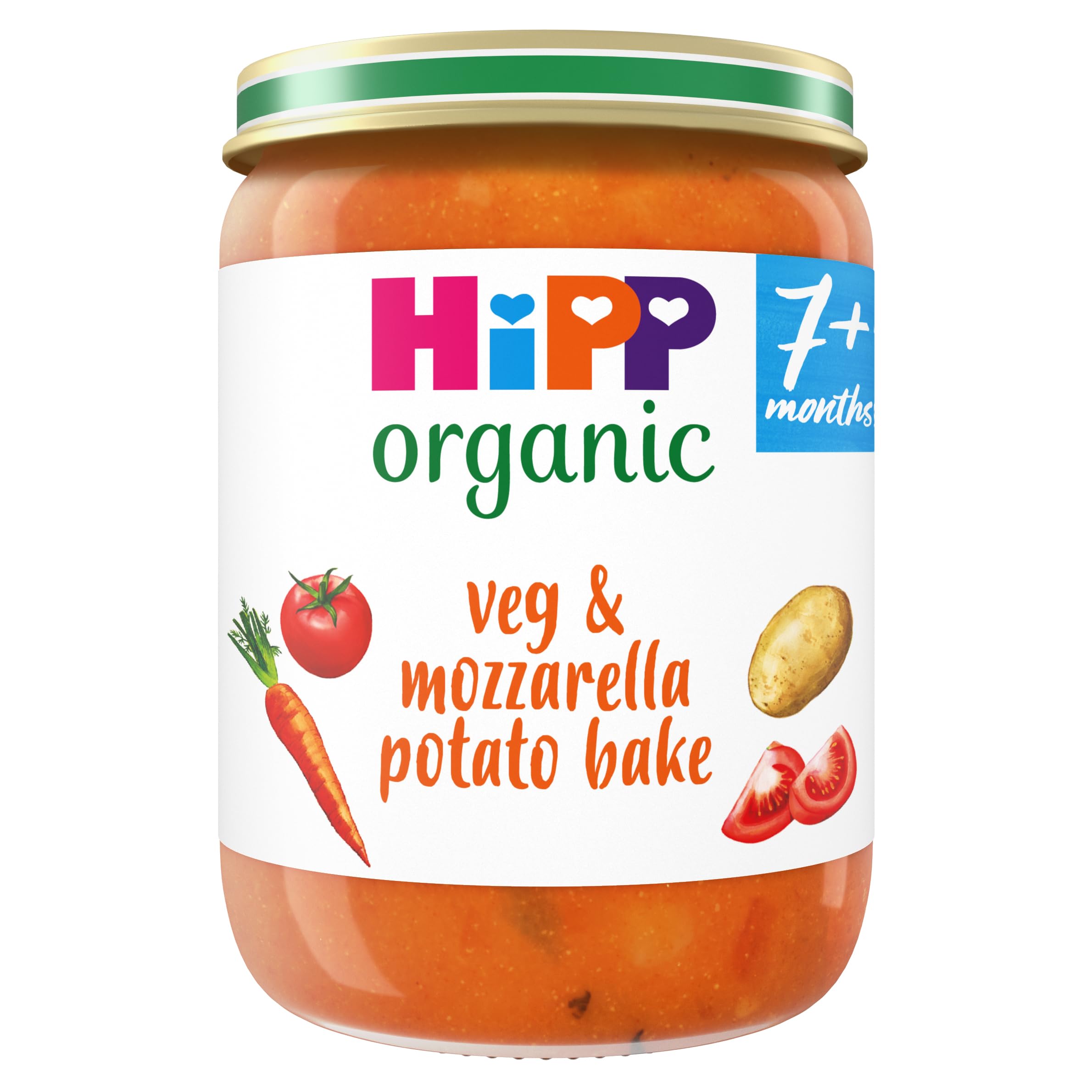 HiPP Organic Veg & Mozzarella Potato Bake Baby Food Jar | 7+ Months | 6 x 190g