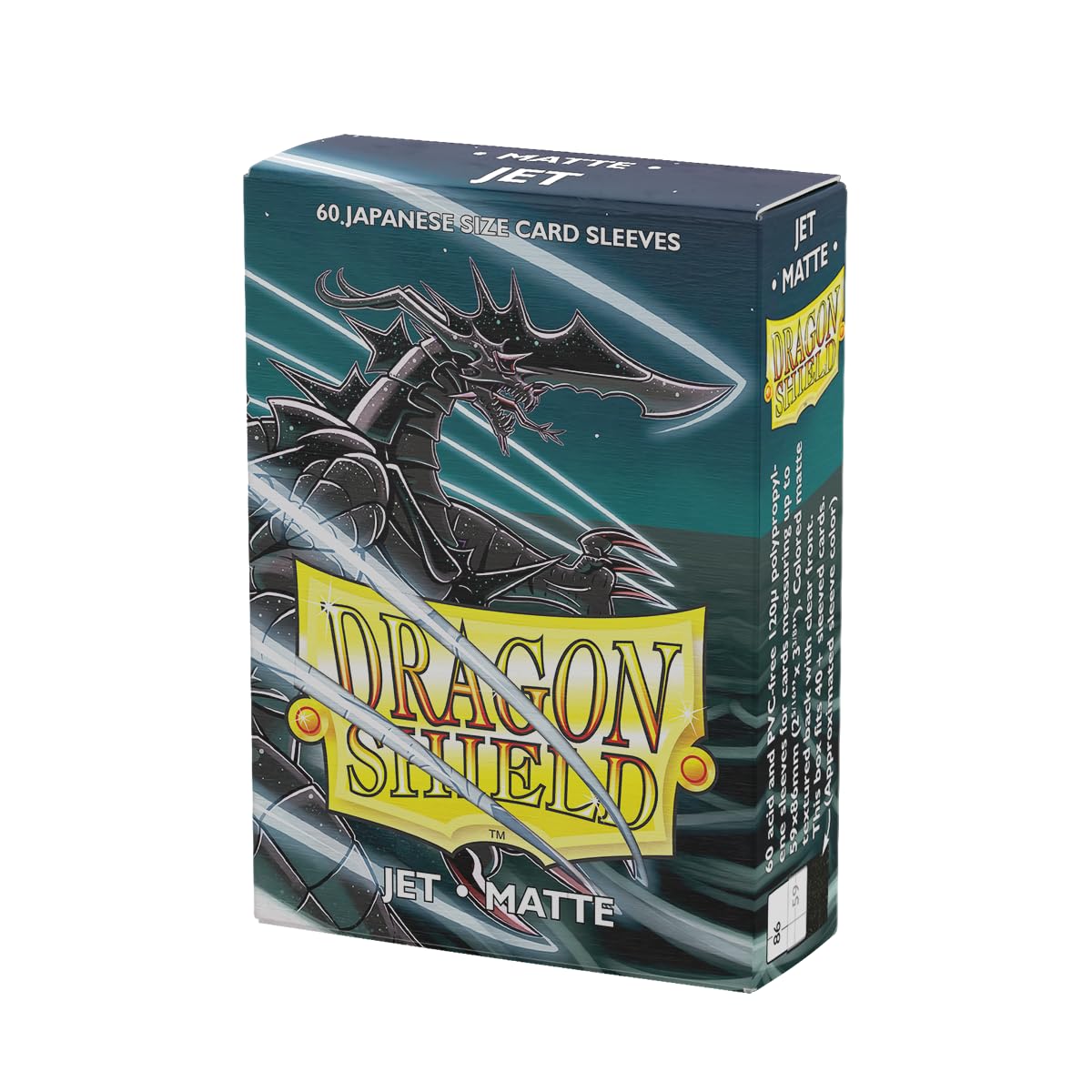 Dragon Shield Matte Japanese Size Sleeves 60pk - Jet Black, Multicolored 4