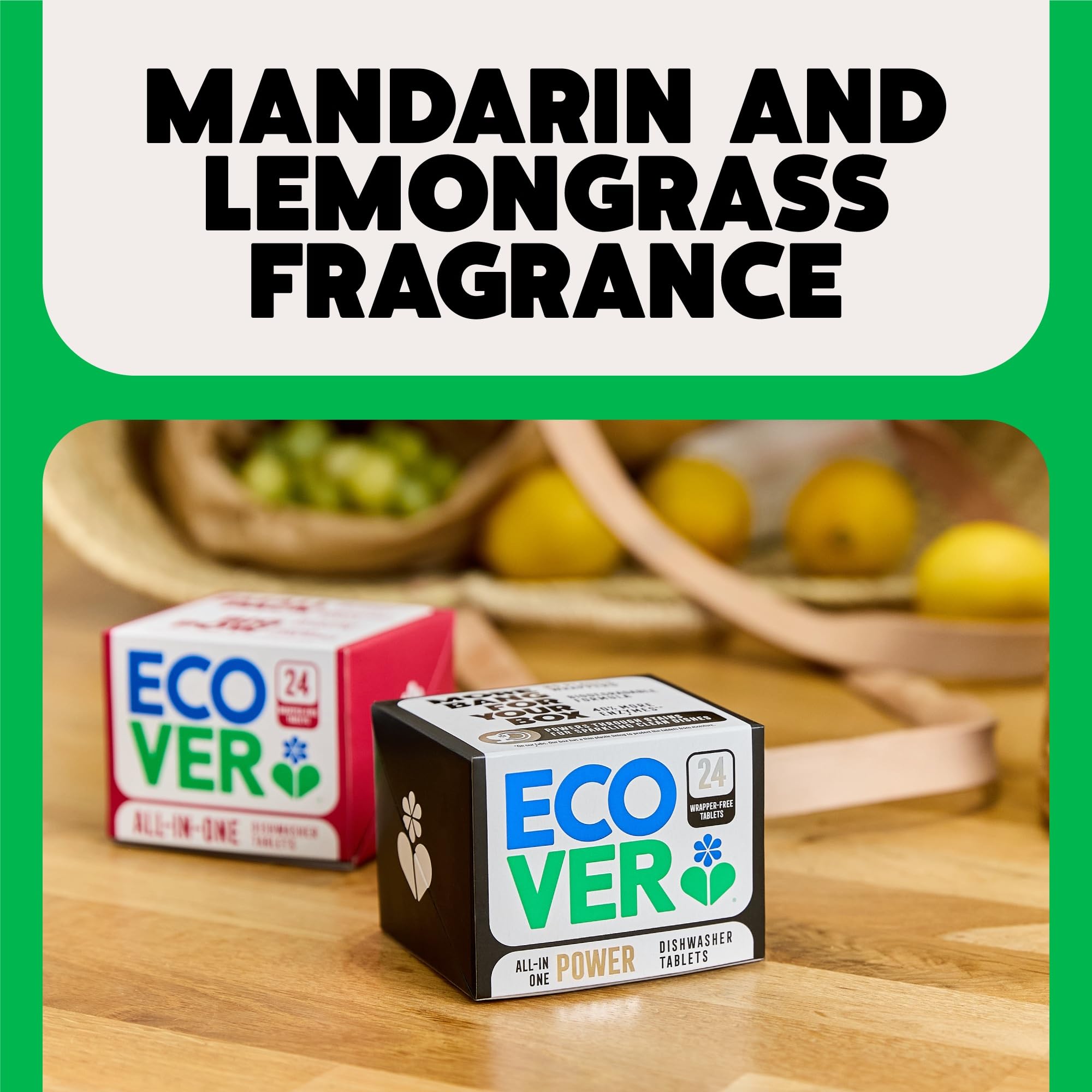 Ecover All-in-One Dishwasher Tablets with Salt & Rinse Aid (24 Tablets) 4