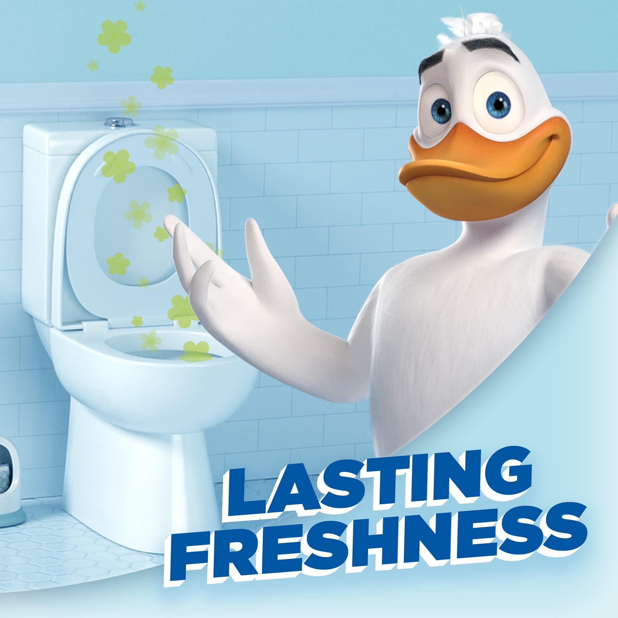 DUCK Toilet Fresh Strips Toilet Cleaner & Descaler Pine Scent | 10 Count Solid Strips 9